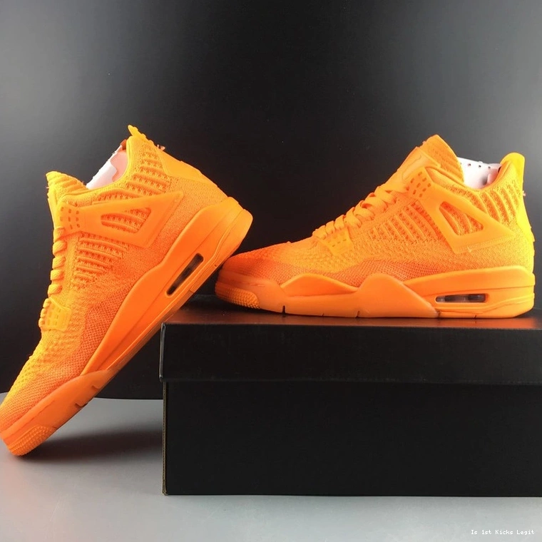 Flyknit Orange AQ3559-800 Jordan Retro 4 0312